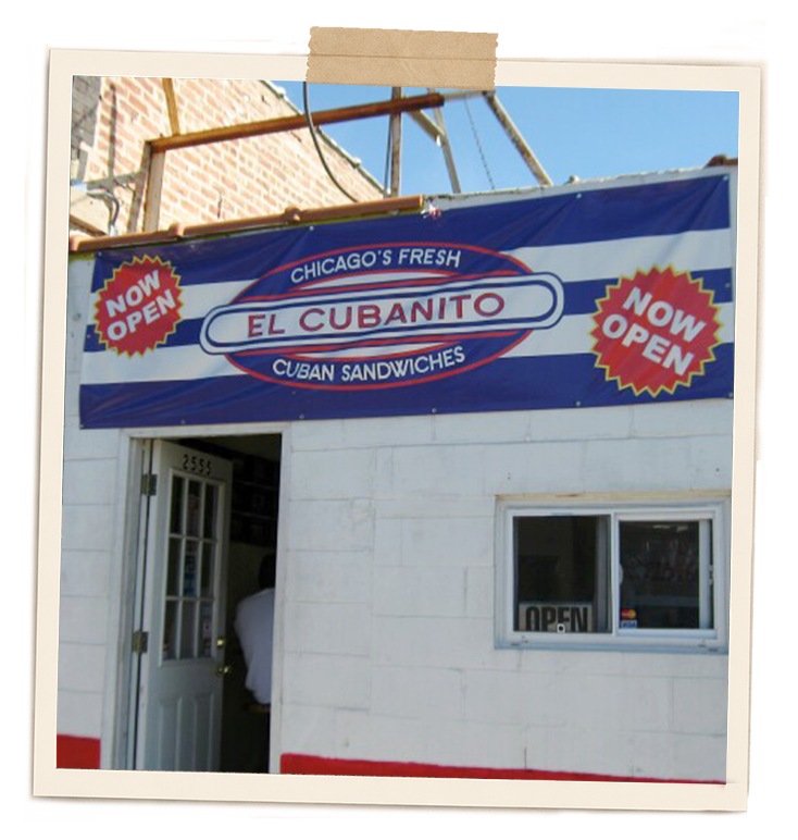 Original El Cubanito Cuban sandwich shop in Chicago in 2007